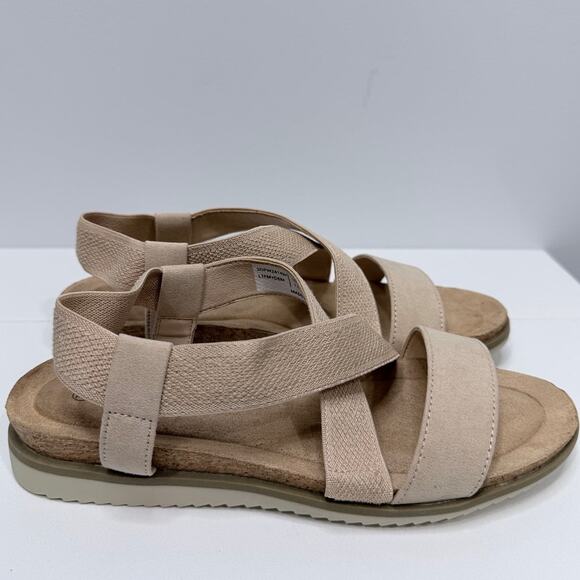 Dream Pairs Women's Nude Comfortable Low Wedge Sandals / Size-7.5 - Picture 3 of 8
